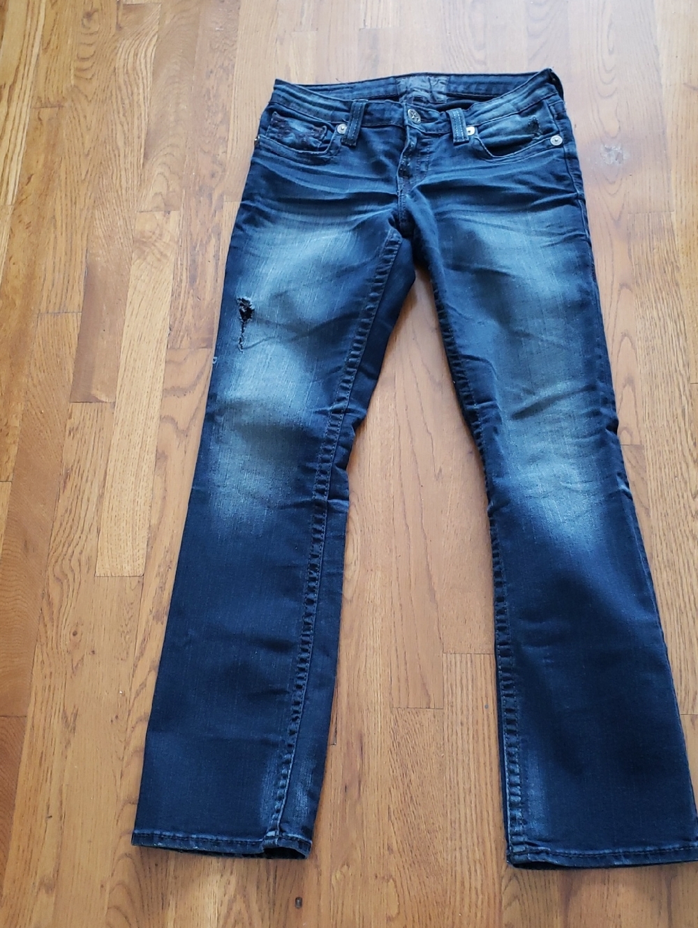 Big Star Women's Blue Boot-Cut Jeans with Light Fading